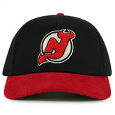 New Jersey Devils - American Needle Burnett Adjustable Hat Black/Red