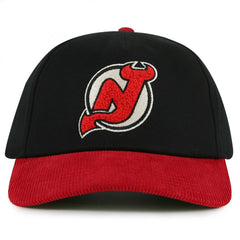New Jersey Devils - American Needle Burnett Adjustable Hat Black/Red