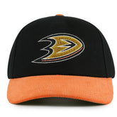 Anaheim Ducks - American Needle Burnett Adjustable Hat Black/Orange