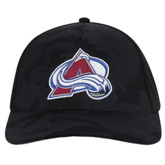 Colorado Avalanche - American Needle Valin Camo Super Tech Vented Adjustable Hat Black