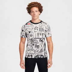 Nike Club America 2024/25 CA x CA Academy Pro Pre-Match Performance Top - Cream