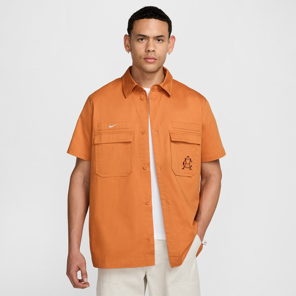 Nike Club America CA x CA Woven Button-Down Shirt - Burnt Orange