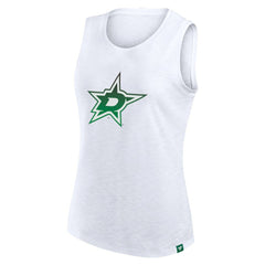 Dallas Stars - Fanatics Women's Slub Tank Top White