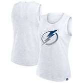 Tampa Bay Lightning - Fanatics Women's Slub Tank Top White