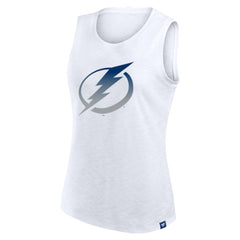 Tampa Bay Lightning - Fanatics Women's Slub Tank Top White