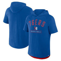 Fanatics - Philadelphia 76ers Pass Legend Raglan Hoodie T-Shirt - Royal