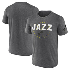 NBA - Utah Jazz Logo Athletic Block Practice Performance T-Shirt - Heather Charcoal