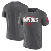 NBA - Toronto Raptors Logo Athletic Block Practice Performance T-Shirt - Heather Charcoal