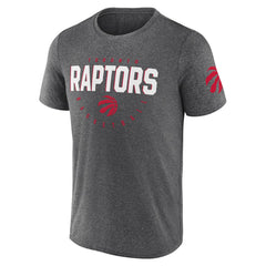 NBA - Toronto Raptors Logo Athletic Block Practice Performance T-Shirt - Heather Charcoal