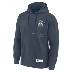 Edmonton Oilers - Fanatics Future Ground Info Pullover Hoodie Navy