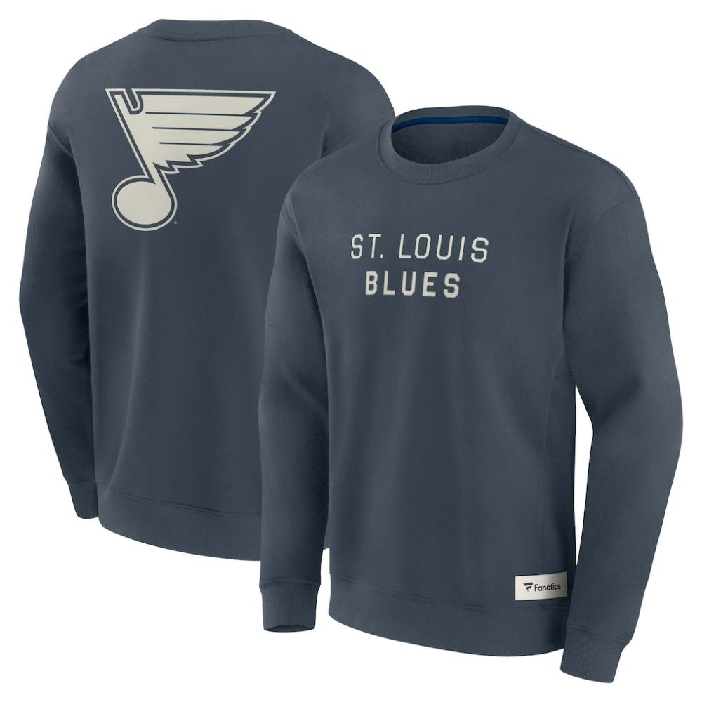 St. Louis Blues - Fanatics Elements Future Ground Lettering Pullover Sweatshirt Blue