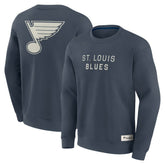 St. Louis Blues - Fanatics Elements Future Ground Lettering Pullover Sweatshirt Blue