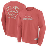Chicago Blackhawks Fanatics Elements Future Ground Lettering Pullover Sweatshirt Red