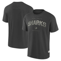 San Jose Sharks - Fanatics Elements Weathered Tonal Future Ground T-Shirt Charcoal