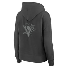 Pittsburgh Penguins Fanatics Women's Elements Future Ground Subtle Tonal Pullover Hoodie Charcoal