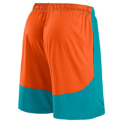 Miami Dolphins Big & Tall Launch Shorts Aqua/Orange - Fanatics