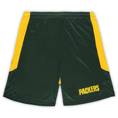 Green Bay Packers Big & Tall Launch Shorts Green/Gold - Fanatics