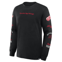 Detroit Red Wings - Fanatics Boxed In Legacy Long Sleeve T-Shirt Black