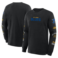 St. Louis Blues - Fanatics Boxed In Legacy Long Sleeve T-Shirt Black