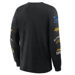 St. Louis Blues - Fanatics Boxed In Legacy Long Sleeve T-Shirt Black
