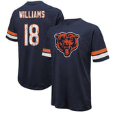 Caleb Williams Chicago Bears Majestic Threads Name & Number Oversize Fit T-Shirt Navy - NFL
