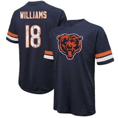 Caleb Williams Chicago Bears Majestic Threads Name & Number Oversize Fit T-Shirt Navy - NFL
