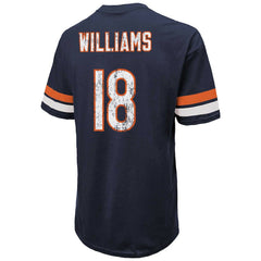 Caleb Williams Chicago Bears Majestic Threads Name & Number Oversize Fit T-Shirt Navy - NFL