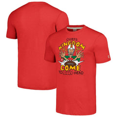 Kansas City Chiefs NFL x Homage x Beavis and Butt-Head Unisex Tri-Blend T-Shirt – Red - NFL