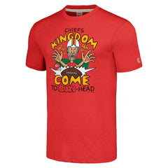 Kansas City Chiefs NFL x Homage x Beavis and Butt-Head Unisex Tri-Blend T-Shirt – Red - NFL