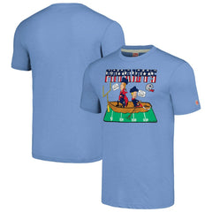 New England Patriots NFL x Homage x Beavis and Butt-Head Unisex Tri-Blend T-Shirt – Light Blue - NFL