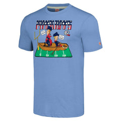 New England Patriots NFL x Homage x Beavis and Butt-Head Unisex Tri-Blend T-Shirt – Light Blue - NFL