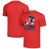 New York Giants NFL x Homage x Beavis and Butt-Head Unisex Tri-Blend T-Shirt – Red - NFL