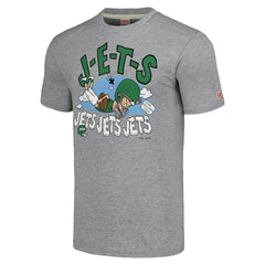 New York Jets NFL x Homage x Beavis and Butt-Head Unisex Tri-Blend T-Shirt – Gray - NFL