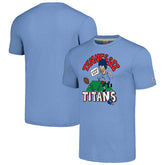 Tennessee Titans NFL x Homage x Beavis and Butt-Head Unisex Tri-Blend T-Shirt – Light Blue - NFL