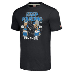 Carolina Panthers NFL x Homage x Beavis and Butt-Head Unisex Tri-Blend T-Shirt – Charcoal - NFL
