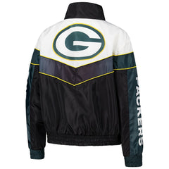 Green Bay Packers The Wild Collective Women's 1/4 Zip Track Jacket Green - NFL
