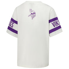 Minnesota Vikings The Wild Collective Women's Drop Shoulder T-Shirt White - NFL