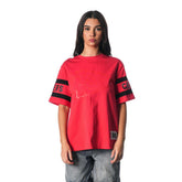 Kansas City Chiefs The Wild Collective Women's Drop Shoulder T-Shirt Red - NFL