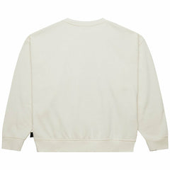 Miami Dolphins Women's Throwback Logo 3.0 Pullover Sweatshirt Cream - Mitchell & Ness