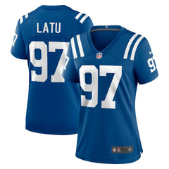 Laiatu Latu Indianapolis Colts Women's Game Jersey Royal - Nike