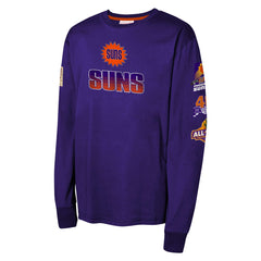 Mitchell & Ness - Phoenix Suns Youth Hardwood Classics All Over Long Sleeve T-Shirt - Purple