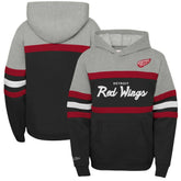 Detroit Red Wings - Mitchell & Ness Youth Head Coach Pullover Hoodie Black