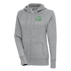 NBA - Boston Celtics Antigua Women's 2024 NBA Finals Champions Victory Raglan Full-Zip Jacket - Heather Gray