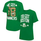 NBA - Boston Celtics Stadium Essentials 2024 NBA Finals Champions 18 Banners T-Shirt - Kelly Green