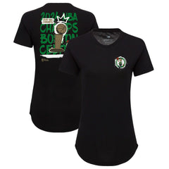 NBA - Boston Celtics Sportiqe Women's 2024 NBA Finals Champions King of the Court Phoebe Tri-Blend T-Shirt - Black