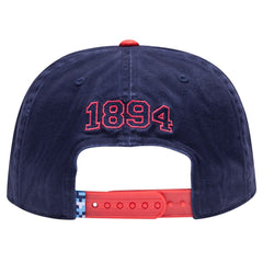 Manchester City Fan Ink Wander Snapback Hat - Navy/Red