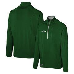 New York Jets Grind Iron Quarter-Zip Top Green - NFL