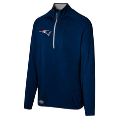 New England Patriots Grind Iron Quarter-Zip Top Navy - NFL
