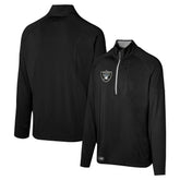 Las Vegas Raiders Grind Iron Quarter-Zip Top Black - NFL