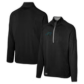 Carolina Panthers Grind Iron Quarter-Zip Top Black - NFL